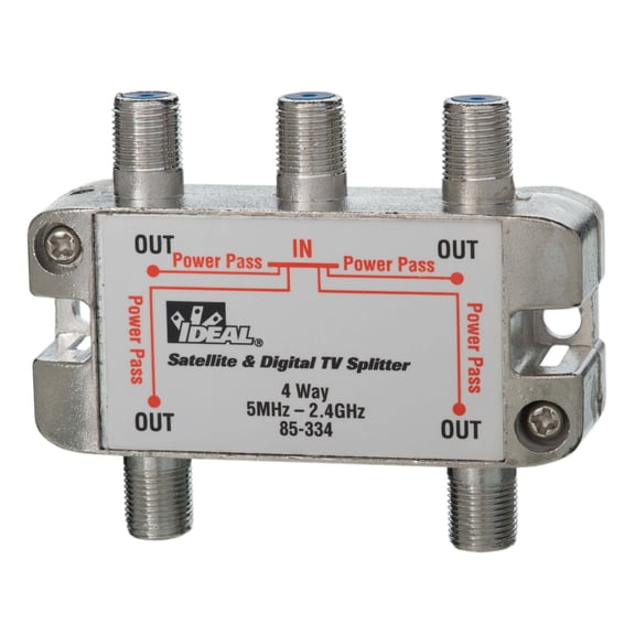 Ideal HI-DEFINITION Digital Splitter 4-Way 2.4GHz (85-334)