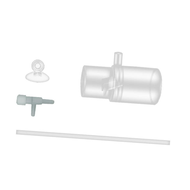 Adaptador de enriquecimiento de oxígeno Tubo de filtro Control transparente Ajuste del nivel de agua 16 mm