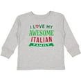thumbnail image 3 of Inktastic Italy Love My Awesome Italian Family Boys or Girls Long Sleeve Toddler T-Shirt, 3 of 5