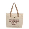 thumbnail image 1 of Beige Canvas Shoulder Bags Handbags Tote Bags Shopping Bag, 1 of 5