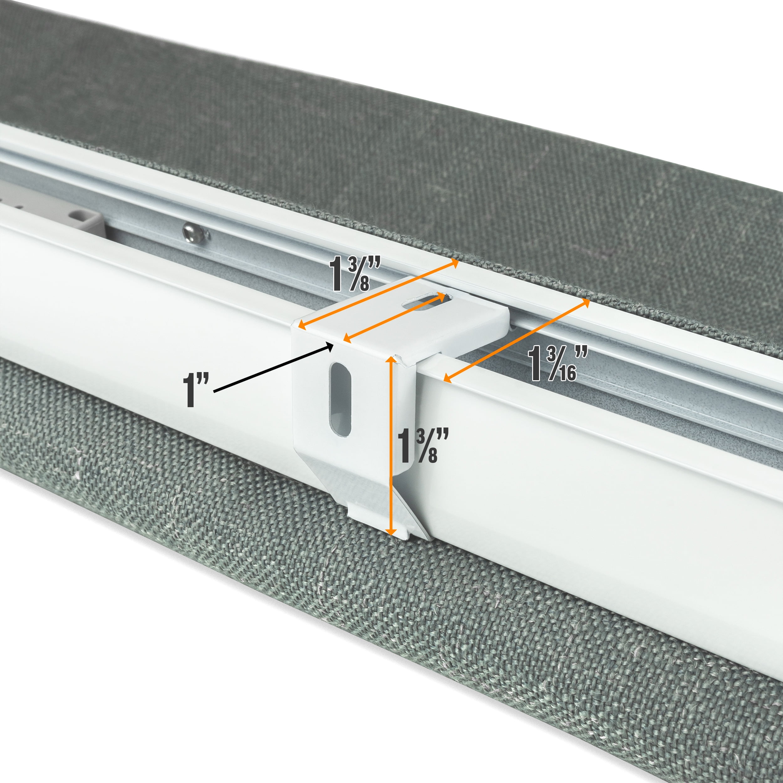 Biltek Gray Roman Shades Total Blackout Window Blinds Inside/Outside Mount Thermal Washable Fabric  27"W x 64"H