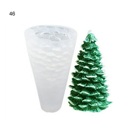 

Xmas Tree Baking Mold Silicone Christmas Cake Decorating for Candle Making