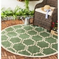 thumbnail image 2 of SAFAVIEH Courtyard Estelle Geometric Indoor/Outdoor Area Rug, Dark Green/Beige, 2'7" x 5', 2 of 10