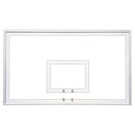 First Team FT232 Tempered Glass 42 x 72 in. Glass Backboard44; Black