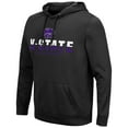thumbnail image 2 of Men's Colosseum Black Kansas State Wildcats Lantern Pullover Hoodie, 2 of 3