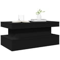 thumbnail image 4 of vidaXL Coffee Table with LED Lights Black 90x50x40 cm, 4 of 5
