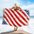thumbnail image 3 of Yarino Large Beach Towel for Adult Independence Day Microfiber Beach Towel Super Lightweight Colorful Bath Towel 27x55 Inch, 3 of 5