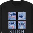 thumbnail image 3 of Disney - Lilo & Stitch - All The Expressions of Stitch - Men's Crew Neck Fleece Pullover, 3 of 5