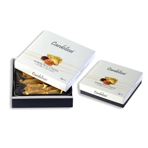 Cardelion Marron Glace - Candied Chestnuts, 180 Gram 6.3 oz, 10 Pieces, Special Occasions Suitable for All Seasons