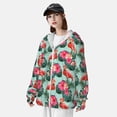 thumbnail image 3 of Fotbe Palm Leaves Flamingo Chaqueta con Protección Solar UPF 50+ para Hombre y Mujer, Camisa con Capucha y Bolsillos-XX-Large, 3 of 7
