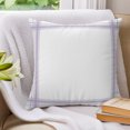 thumbnail image 3 of Pillow Covers 18x18 Set of 2, Minimalist Grid Throw Pillow Covers Decorative Couch Cushion Cover, Modern Simple Lines Stripes Art Purple Microfiber Soft Square Pillowcases for Bedroom Living Room, 3 of 9