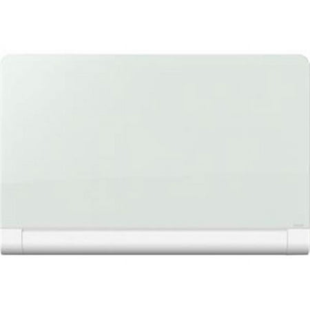 74 x 42 in. Horizon Magnetic Glass Marker Board with Hidden Tray - White