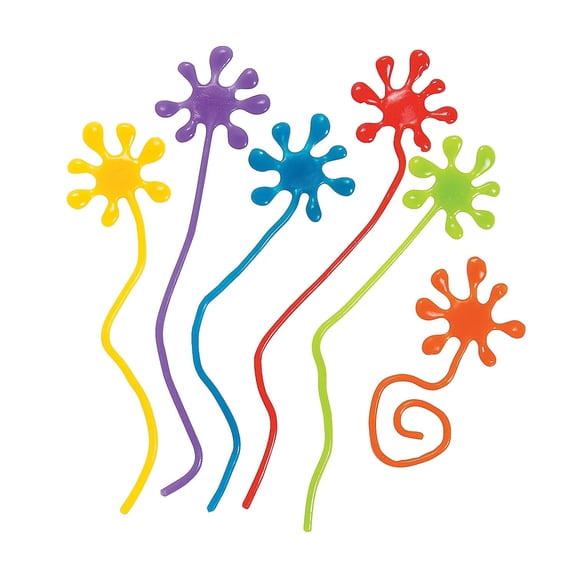 Paint Splatter Sticky Hands - Party Favors - 72 Pieces