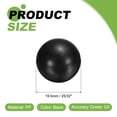 thumbnail image 2 of Uxcell 10pack PP Plastic Bearing Balls, 25/32" 19.5mm Solid Plastic Balls, G2 Precision Polypropylene Mini Ball, Black, 2 of 6