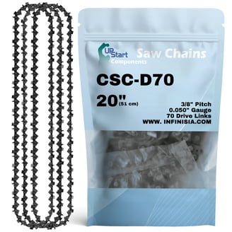 Landgoo 8 Inch Chainsaw Chain and Guide Kit 1/4 Pitch 0.043