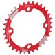 thumbnail image 3 of Bienvenido Lebycle Rueda de cadena de bicicleta de montaña 34T Aleación de aluminio inoxidable Disco de dientes positivos y negativosRojo, 3 of 8