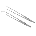 thumbnail image 4 of OUNONA 2Ud Pinzas De Inoxidable Para Acuáticas Con Punta Y Curva Color Plata, 4 of 7