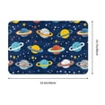 thumbnail image 3 of Bingfone Planets And Stars Door Mat 16"X24" Front Entrance Non-Slip Low Profile Washable For Entryway, 3 of 8