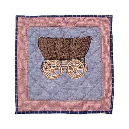 Cowboy Wagon Toss Pillow