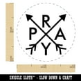 thumbnail image 2 of Pray Stylized Self-Inking Rubber Stamp Ink Stamper - Fuchsia Ink - Mini 1/2 Inch, 2 of 7