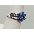thumbnail image 4 of Size 6.5, Blue Fire Opal Topaz Flower Ring, 4 of 6