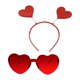 thumbnail image 4 of Conjunto de gafas con diadema y corazón, precioso disfraz de hada Cupido para escenario de cumpleaños. Rojo, 4 of 9