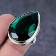 thumbnail image 2 of Natural Chrome Diopside Gemstone Handmade 925 Sterling Silver Gift Ring S.9, 2 of 2