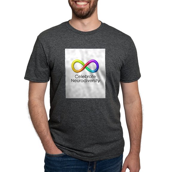 CafePress - Celebrate Neurodiversity T Shirt - Mens Tri-blend T-Shirt