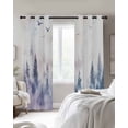 thumbnail image 3 of Forest Mountain Blackout Curtains 84 Inches Long for Bedroom, Nature Tree Scenery Sky Birds Thermal Insulated Room Darkening Black Out Window Curtain Panels Grommet Drapes for Living Room, 3 of 8