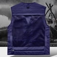 thumbnail image 5 of BRGZLK Men's Tank Tops Casual Loose Lightweight Outdoor Work Multifunctional Zipper Volunteer Outdoor Emergency with Multi Pockets, 5 of 7