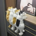 thumbnail image 2 of 12 mini juguete colgante relleno del gato del super suave del juguete de la felpa del gatito para apaciguar el humor, 2 of 5