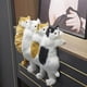 thumbnail image 2 of 12 mini juguete colgante relleno del gato del super suave del juguete de la felpa del gatito para apaciguar el humor, 2 of 5