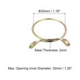 thumbnail image 2 of Unique Bargains Fuel Line Hose Clips, 20 Pack 30mm 65Mn Steel Single Wire Tubing Spring Clamps, 2 of 5