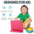 thumbnail image 5 of for Samsung Galaxy Tab A9+/ Tab A9 Plus Case 11 inch 2023 SM-X210/X215/X216 case, Shockproof, Silicone Rubber EVA Portable Handle Stand Protective Kids Cover Case, Rose, 5 of 5