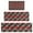 Red Strawberry Plants-3, variant on Red Strawberry Plants Fruit Heart Pink Pattern Kitchen Rugs Sets Of 3,Kitchen Runner Rugs Non Skid Washable,Decorative Kitchen Floor Mats for Kitchen,Sink,Laundry,17"x30"  17"x47"   17"x59"
