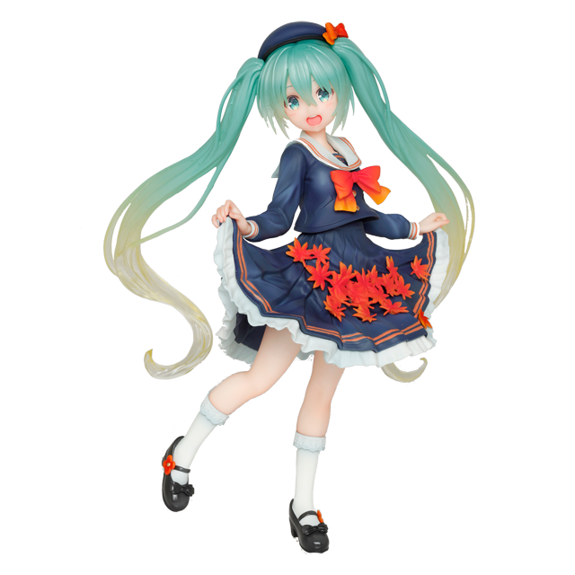18cm paisaje hecho a mano Hatsune Miku hoja de arce uniforme paisaje hecho a mano modelo regalo colección hobby juguete muñeca Decoración zhangyuxiang LED