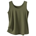 thumbnail image 4 of Tank Top for Women, Comdrip Women's Bottoming Coat with Ice Suspender Vest for Women in Summer Womens Tank Tops Casual Green L, 4 of 4