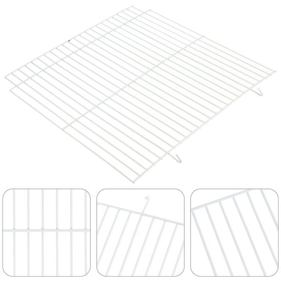 DRAFIDEEP Small Pet Cage Baffle Iron Mesh Partition for Feeding Assistance 1Set