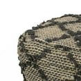 thumbnail image 4 of Poncho Square Pouf, Charcoal, 4 of 5