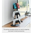 thumbnail image 6 of Yamazaki Home Controller Stand, Black, Steel + Wood, Adjustable Tiers, 6 of 7