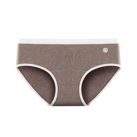 Up to 60% OFF  Womens Seamless Underwear Thin Mid Waist  Soft Seamless  Breathable Material  Comfort Fit  Daily Wear  Supportive  for Workout  Leisure  Plus Size Summer Tops | Brown L  Sopatenor