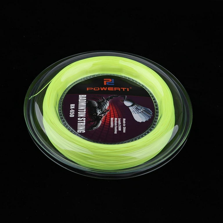 Professional Badminton / Tennis Racket Strings Reel m/218yd, Gym Sports  Training String Repair Replacement Fluorescent Yellow 