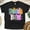 Black, variant on Beach Bum Retro Checkered Shirt – Funky Vacation Vibe Tee, Gold, Size M