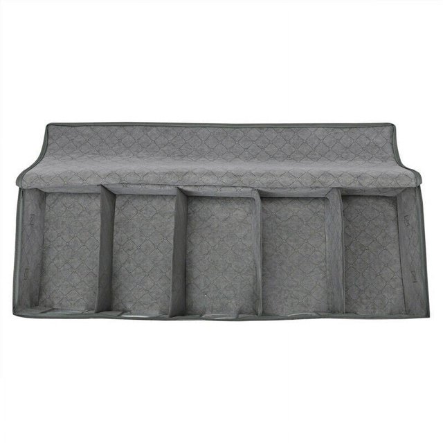 Bolsa de almacenamiento debajo de la cama de gran capacidad, 5 compartimentos, organizador de ropa y zapatos, Reino Unido