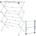 thumbnail image 1 of Livearty (TM) Large Expandable Clothes Drying Rack Fold Away Laundry Rack Collapsible 3 Tiers Clothes Drying Rack Steel Max. 30" / 76CM Long, 1 of 8