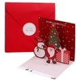 thumbnail image 1 of Postales navideñas con sobres para amigos, feliz día del niño, tarjetas desplegables, 1 of 5
