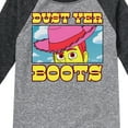 thumbnail image 3 of Toy Story 4 - Woody Dust Yer Boots - Toddler & Youth Raglan Graphic T-Shirt, 3 of 5