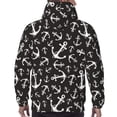 thumbnail image 7 of Lsque Anchor Pattern Casual Men's Hoodie,Hooded Sweatshirt with Kangaroo Pocket,Pullover Hoodie-Large, 7 of 7