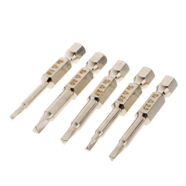 5 Piezas Destornillador DYNWAVEMX 1/4 Pulgadas Cabeza Hexagonal Magnética S2