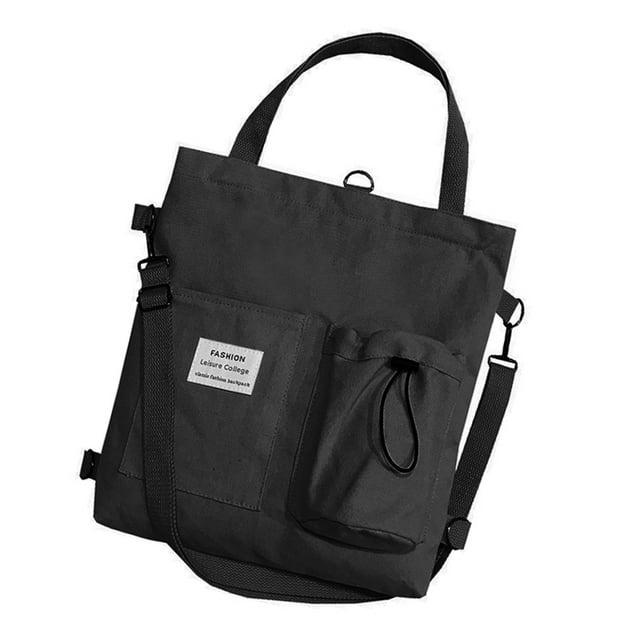 fastboy Sac à Bandoulière pour Femmes, Bandoulière Réglable, Grande Capacité, Sac Messager Décontracté, Fermeture Éclair, Noir